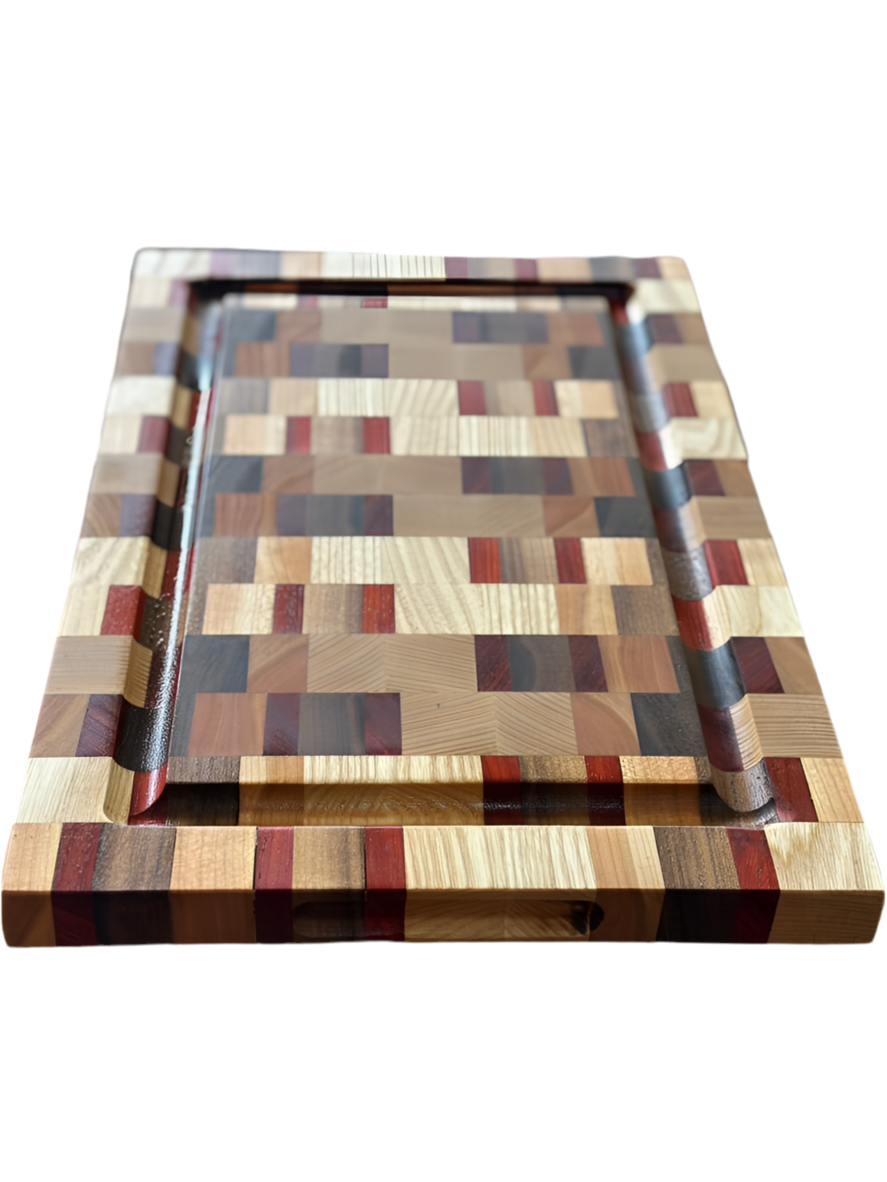 Heirloom Plaid Cutting Board – 12" x 10" | All In Fine Wood