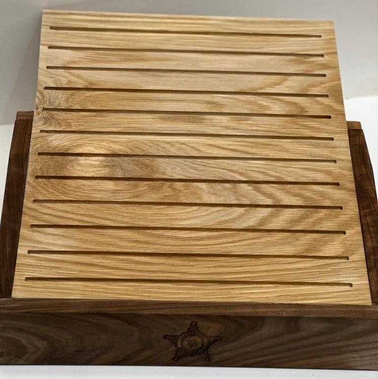Challenge Coin Holder Maple and Walnut