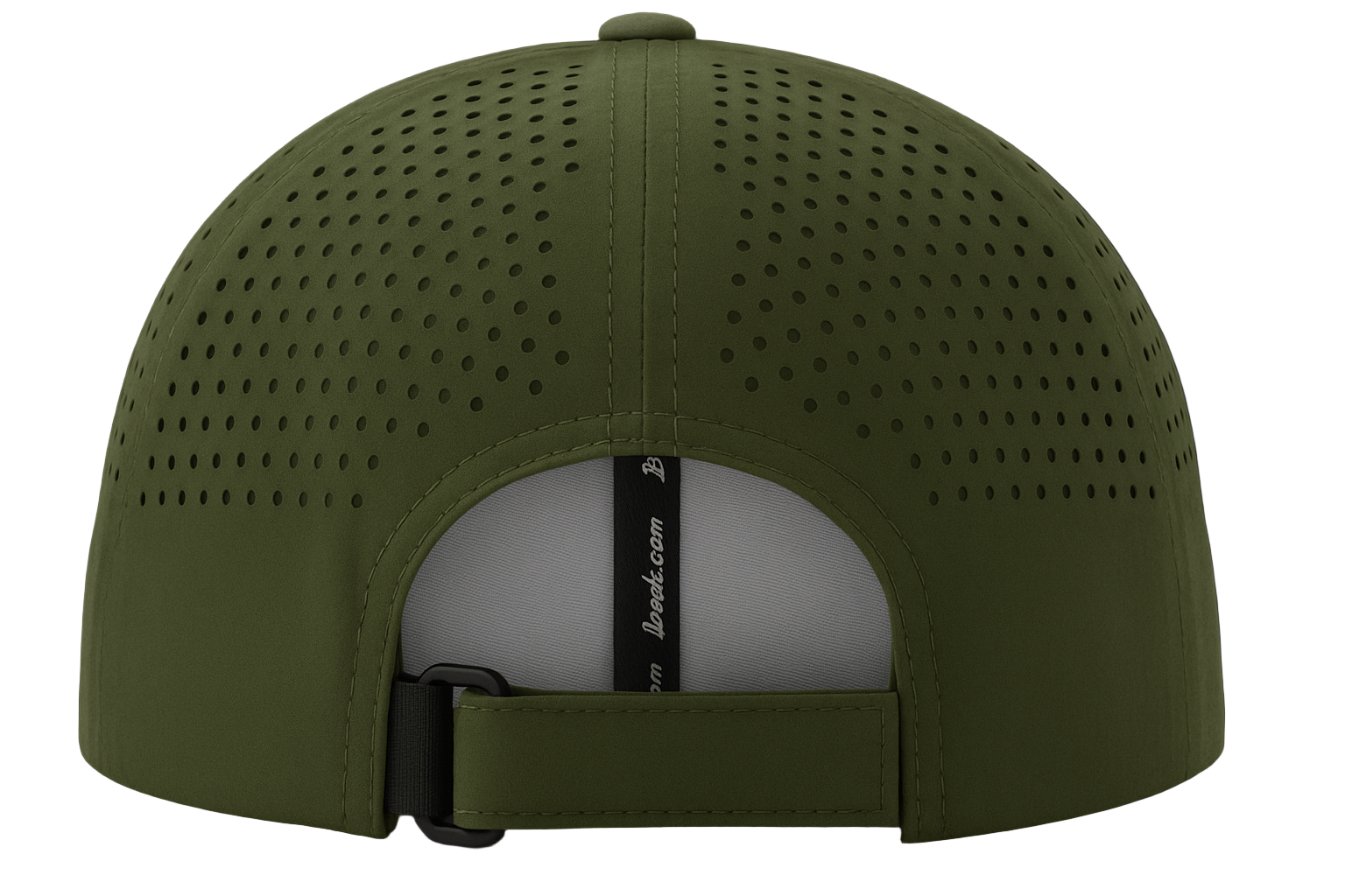 Loden green perforated cap