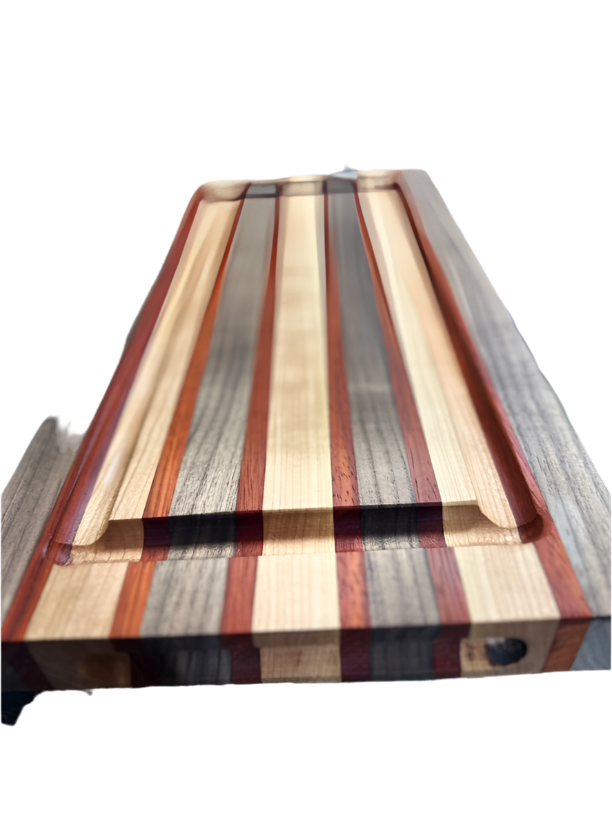 The Signature Stripe Board — 18" x 10" 1 1/2" thick