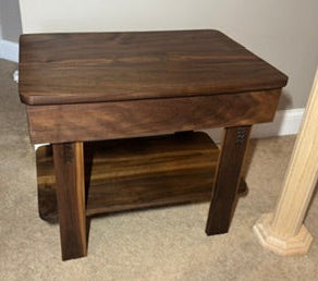 Walnut End Table